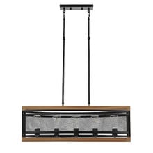 Caldwell Wood & Iron 5 Light Pendant